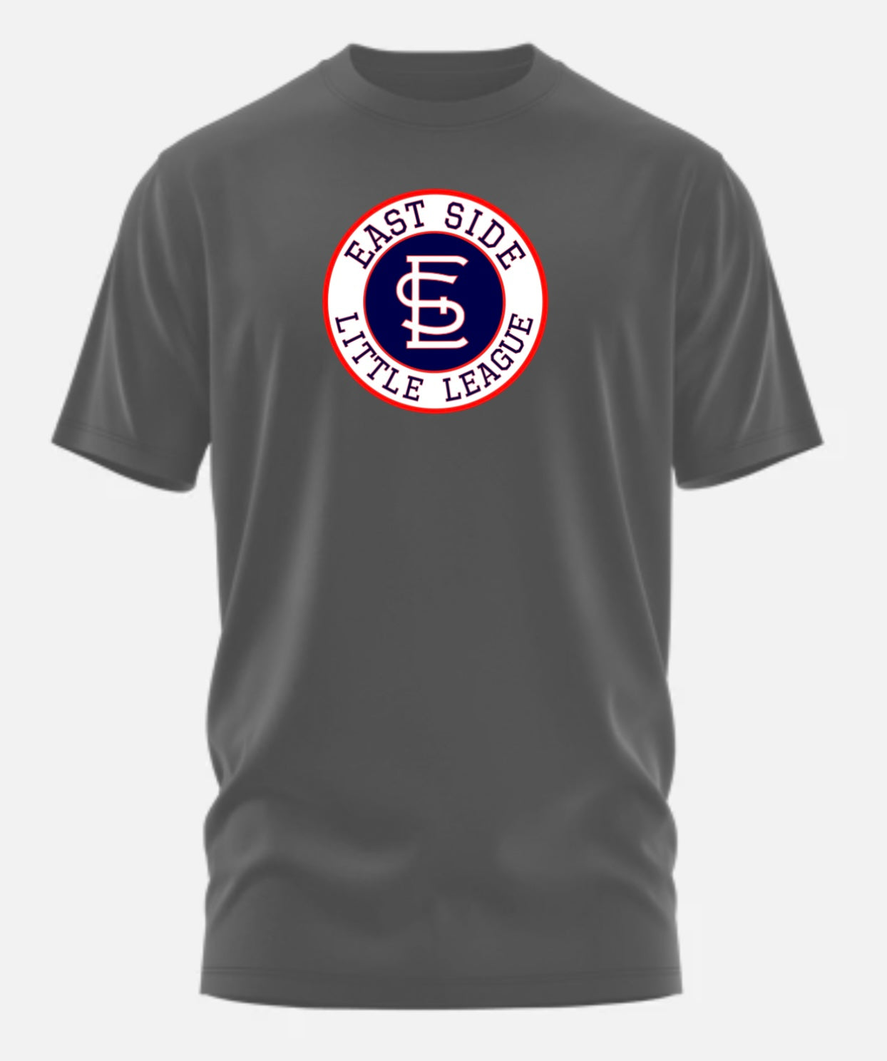 Adult ESLL circle logo Charcoal Tshirt