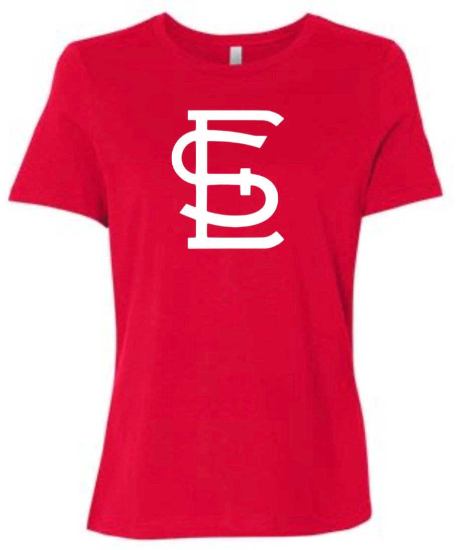 Women’s Relaxed Fit Tshirt- Red ESLL
