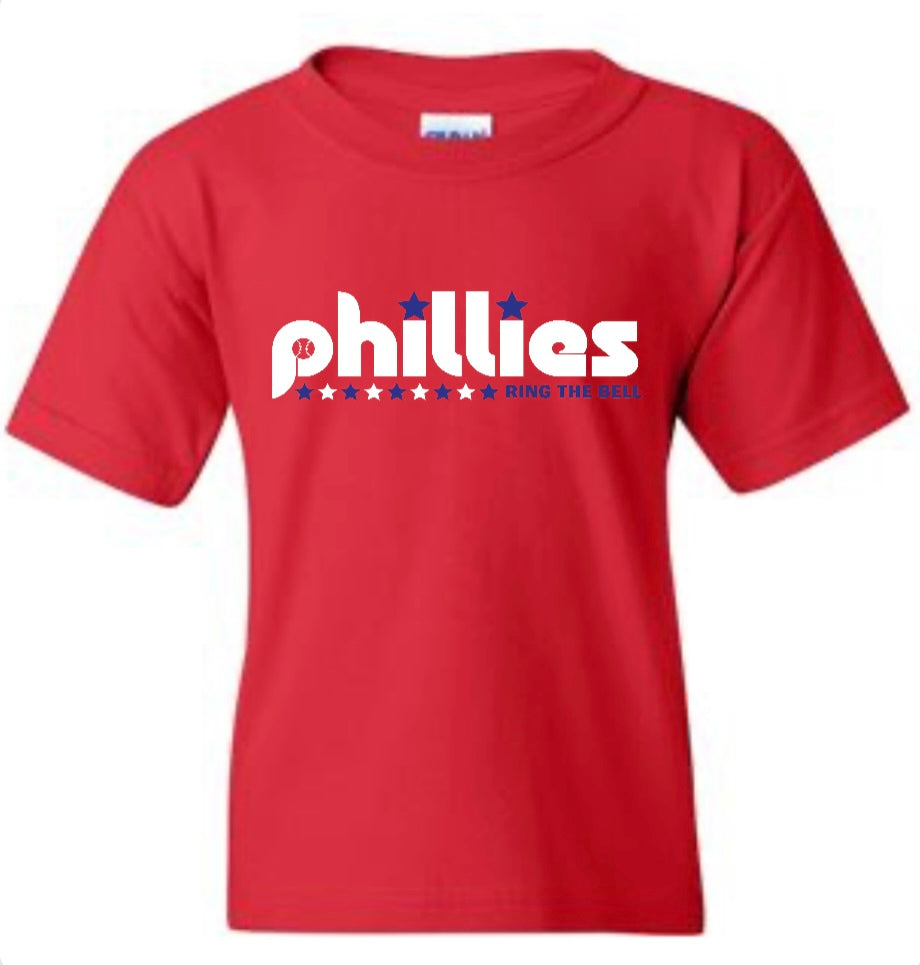 Phillies Red Tshirt - Kids and Adult Sizes