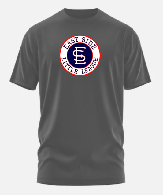 Adult ESLL circle logo Charcoal Tshirt
