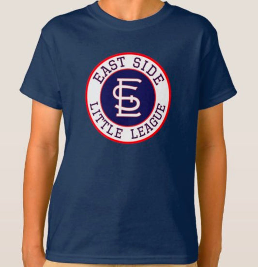 Youth Dry Blend Navy ESLL Circle logo tshirt