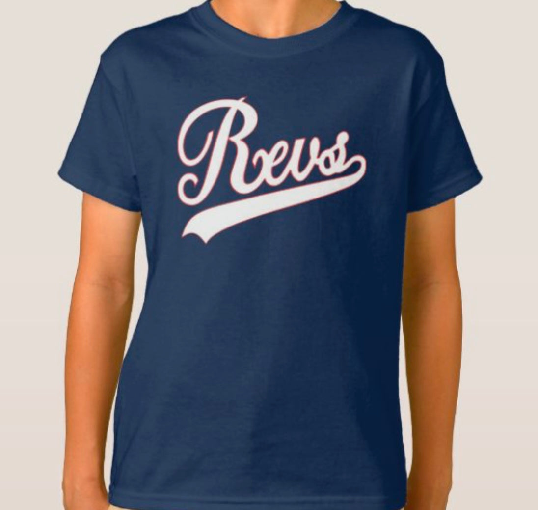 Youth Navy REVS tshirt