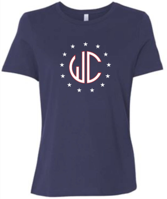 Women’s Relaxed Fit Tshirt- Navy WC