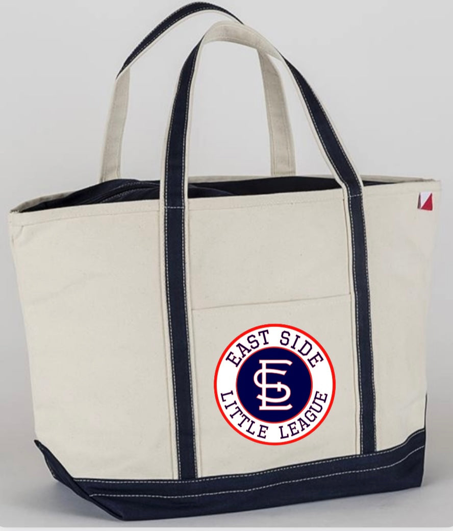 Large canvas tote bag- ESLL circle logo