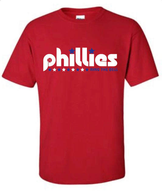 Phillies Red Tshirt - Kids and Adult Sizes