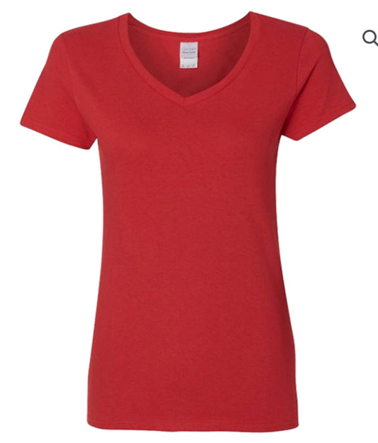 Women’s Gildan V-neck Tshirt